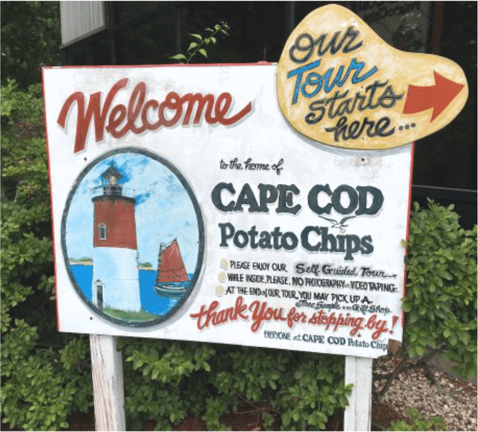 Cape Cod Potato Chips sign