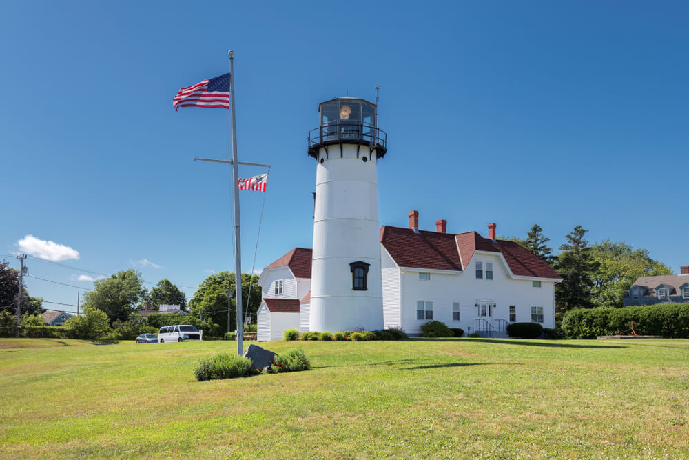 The lighthouse in Chatham, one of the many towns in Cape Cod.
