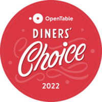 Opentable Diner's Choice award winner 2022