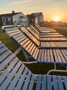 Chairs to relax on after going on Cape Cod boat tours.