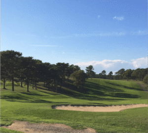 A Cape Cod golf course.